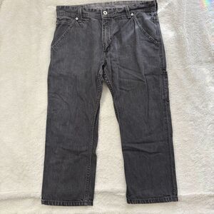 Levis 514 Men's Slim Straight Fit Straight Leg Carpenter Jeans 33x25 Black Denim